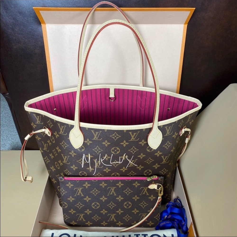 Brand New ✨RETIRED✨ LOUIS VUITTON 💖Neverfull MM in Monogram/Pivoine💖